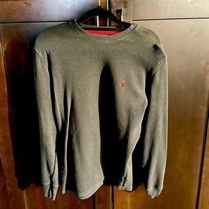 Black Long Sleeve Polo